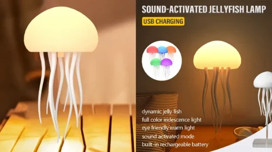 Luz LED nocturna medusa