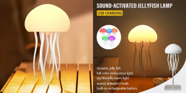 Luz LED nocturna medusa