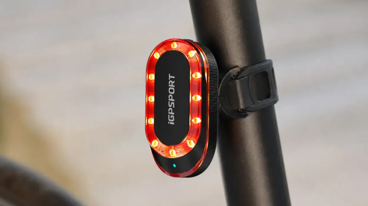 Radar y aviso de frenado con la luz trasera de bicicleta SRmini