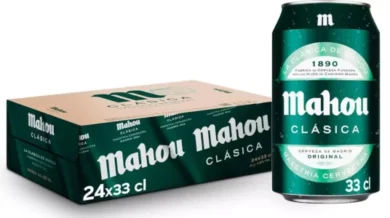 Chollo Pack de 24 latas de cerveza Mahou Clásica de 33 cl