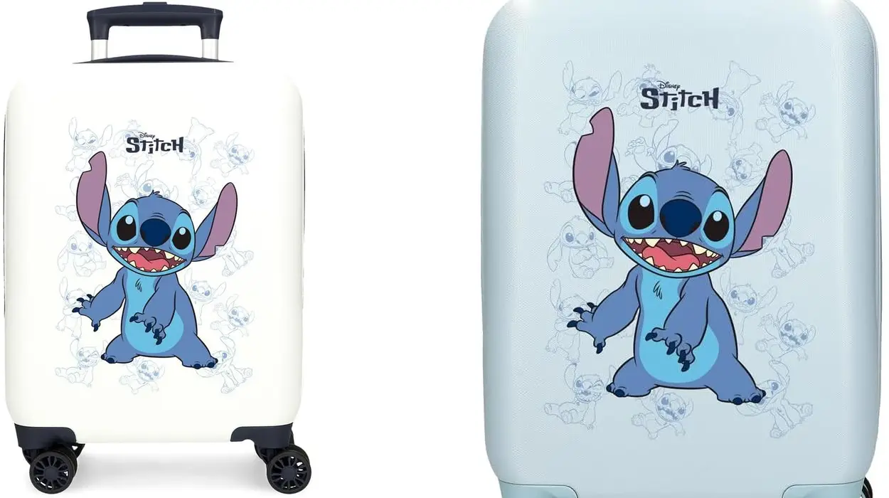 Maleta de cabina Disney Happy Stitch para niños