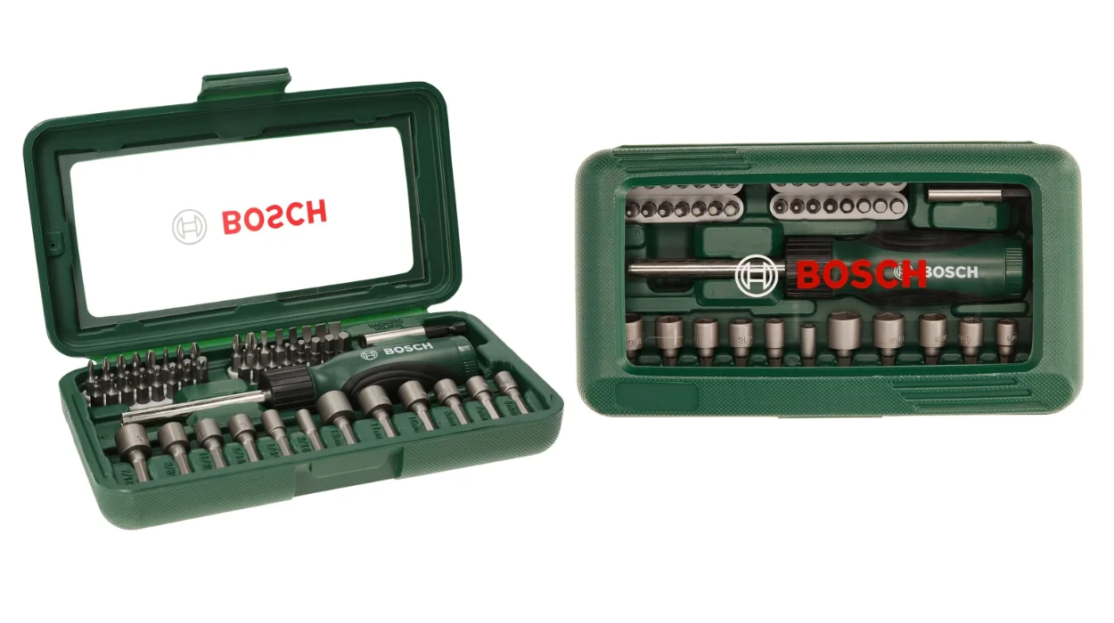 maletín atornillador Bosch Profesional Fastener Drive Bit con 46 piezas