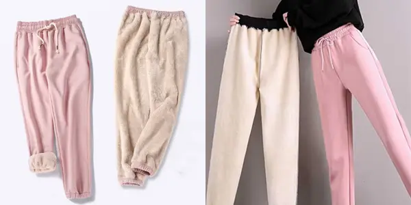 Mallas cálidas de lana para mujer