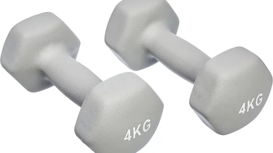Set de 2 mancuernas Amazon Basics de 4 kg cada una