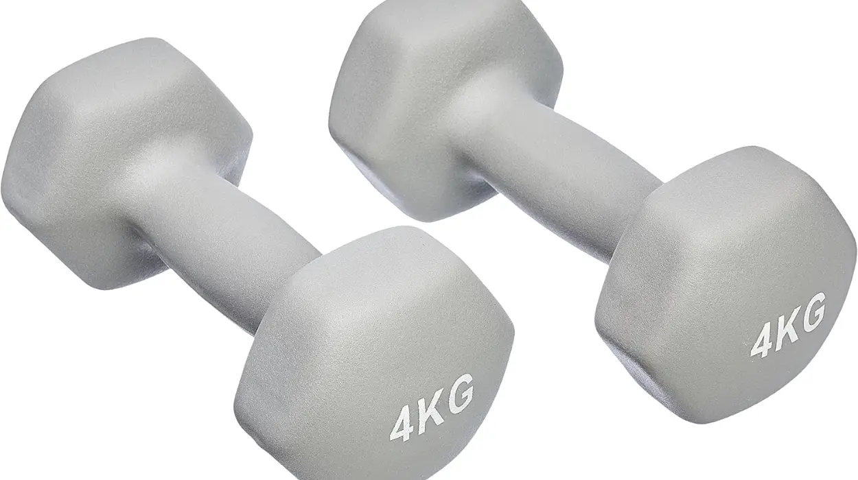 Entrenamiento fácil en casa con el set de 2 mancuernas Amazon Basics de 4 kg cada una