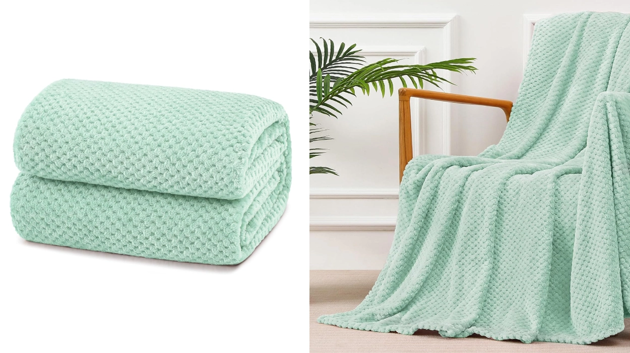 manta Waffle Yelenda de 130 x 170 cm super suave