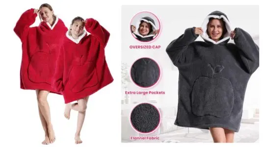 sudadera manta capucha mangas lelelonmon barata