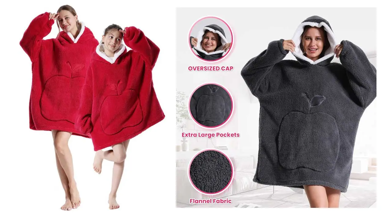 sudadera manta capucha mangas lelelonmon barata