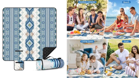 manta de picnic impermeable SanRes de 200 x 200 cm