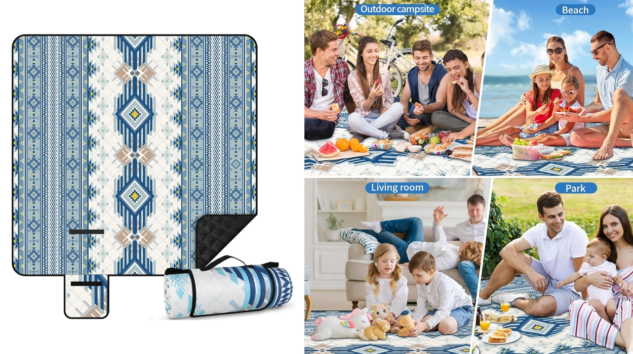 manta de picnic impermeable SanRes de 200 x 200 cm