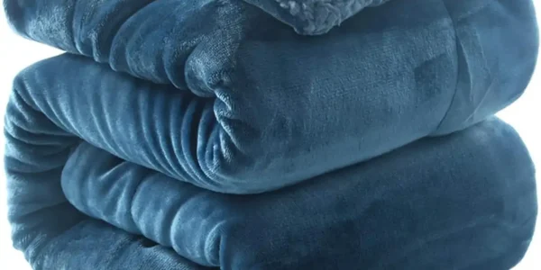 Chollo manta de terciopelo con borreguito ld morphling de 130 x 160 cm