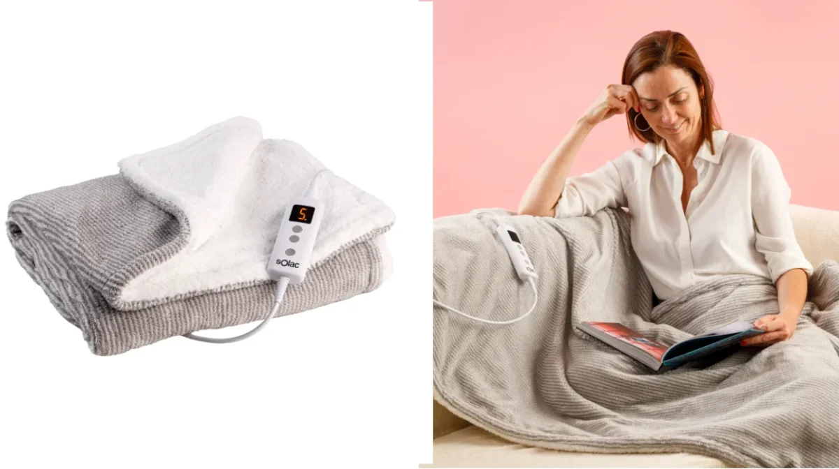 Envuélvete en una calidez superior con la manta eléctrica Solac Kalmar, rebajadísima en AliExpress con este cupón (-51%)