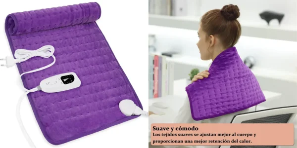 Manta eléctrica lumbar Letitwell de 30 x 60 cm