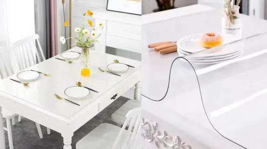 mantel hule transparente Plushome barato