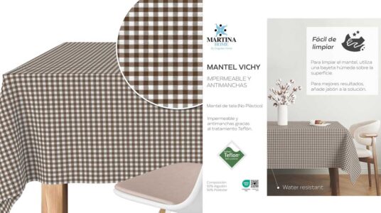 mantel teflonado Martina Home cuadros barato