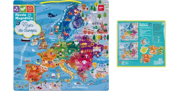 Puzle magnético de Europa APLI Kids