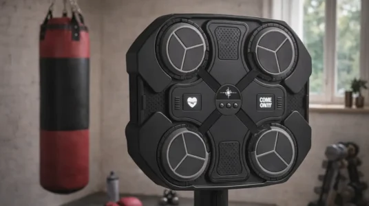 Máquina de boxeo electrónica con altavoz Bluetooth