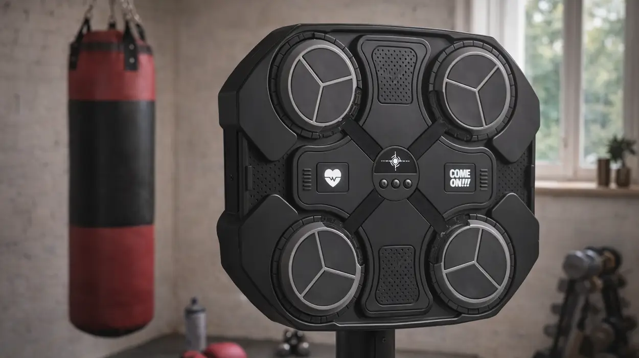 Máquina de boxeo electrónica con altavoz Bluetooth