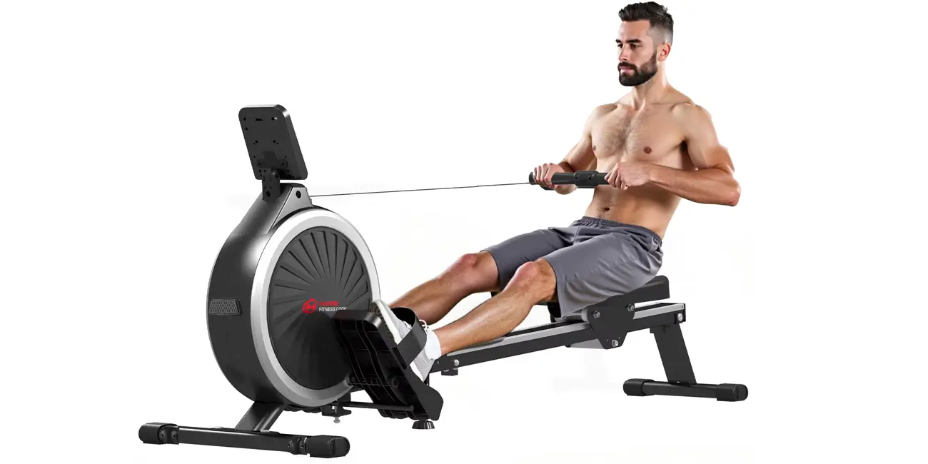 Máquina de remo Bigzzia con 16 niveles de resistencia