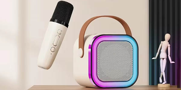 Karaoke portátil SJBOB K12 con micrófono y Bluetooth