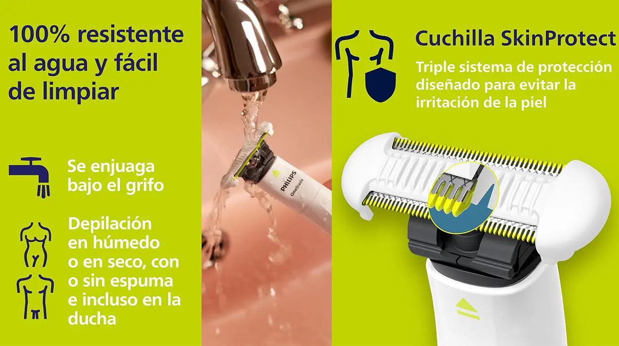 Maquinilla depilatoria Philips OneBlade Intimate barata