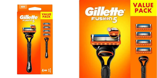 Maquinilla Gillette Fusion5 + 4 cuchillas chollo