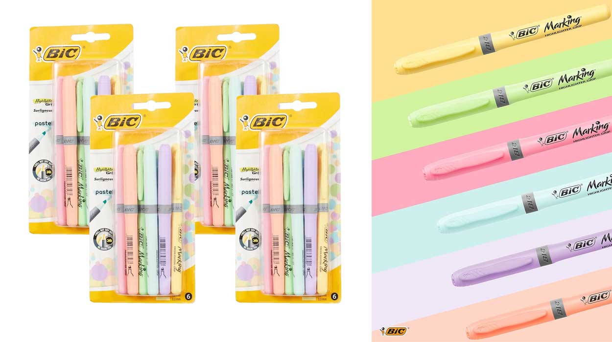 Marcaodres Bic Highlighter Grip baratos