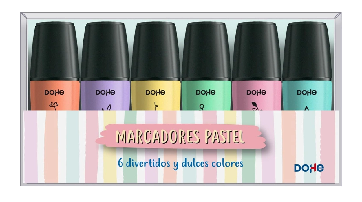 marcadores-dohe-mini-pack6-punta-biselada