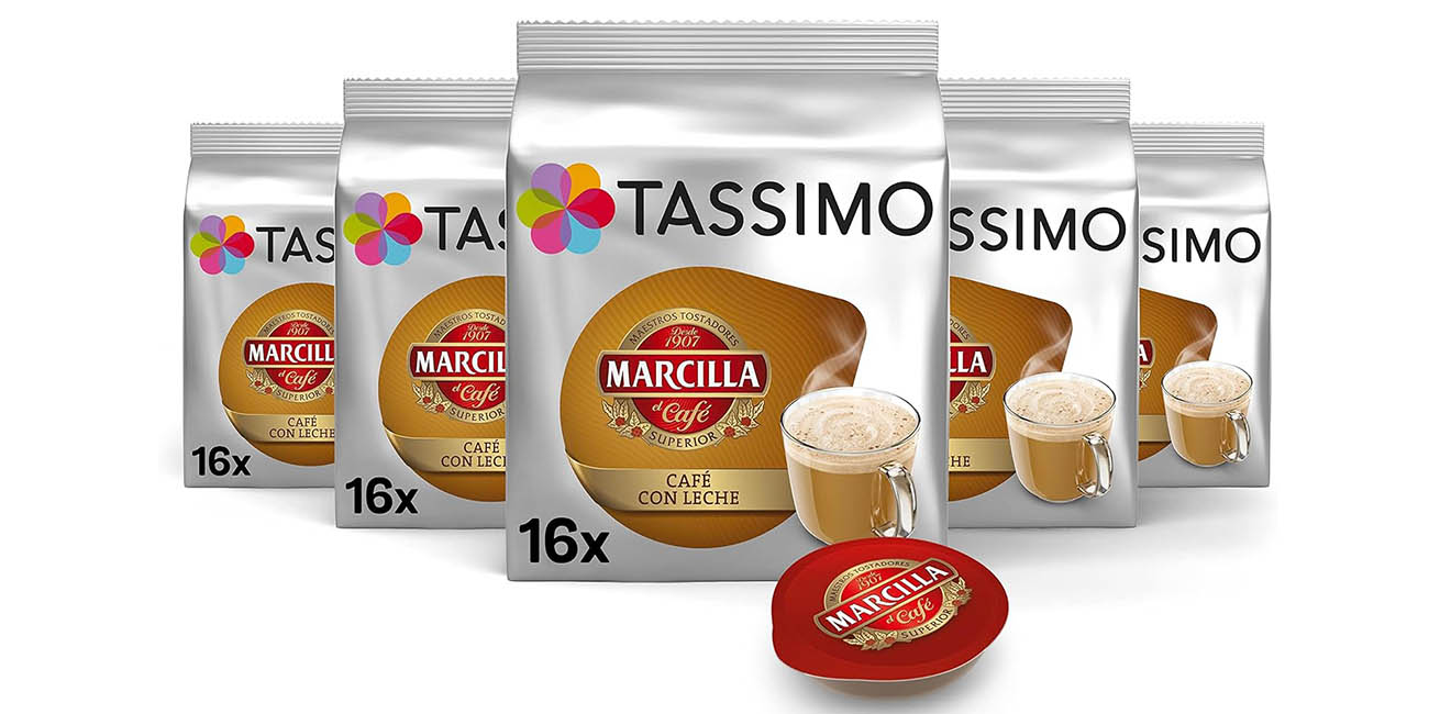 marcilla café con leche Tassimo chollo pack