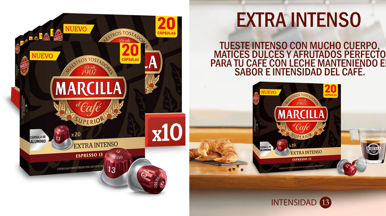 Marcilla café extra intenso cápsulas Nespresso chollo