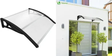 Marquesina exterior VOUNOT para puertas o ventanas