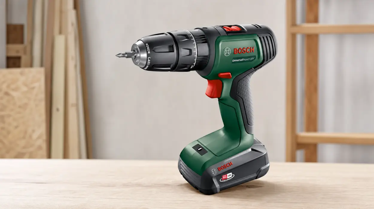 Taladro percutor a batería Bosch UniversalImpact 18V con maletín y accesorios