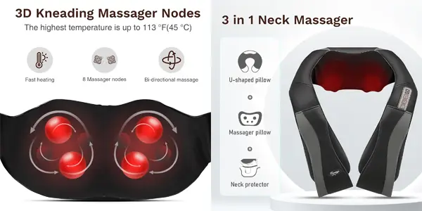 Masajeador de cuello Shiatsu CURECURE