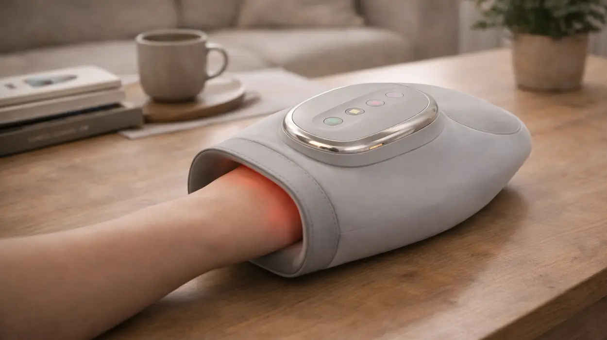 Masajeador de mano eléctrico e inalámbrico