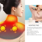 masajeador eléctrico con vibración para cuello y hombros