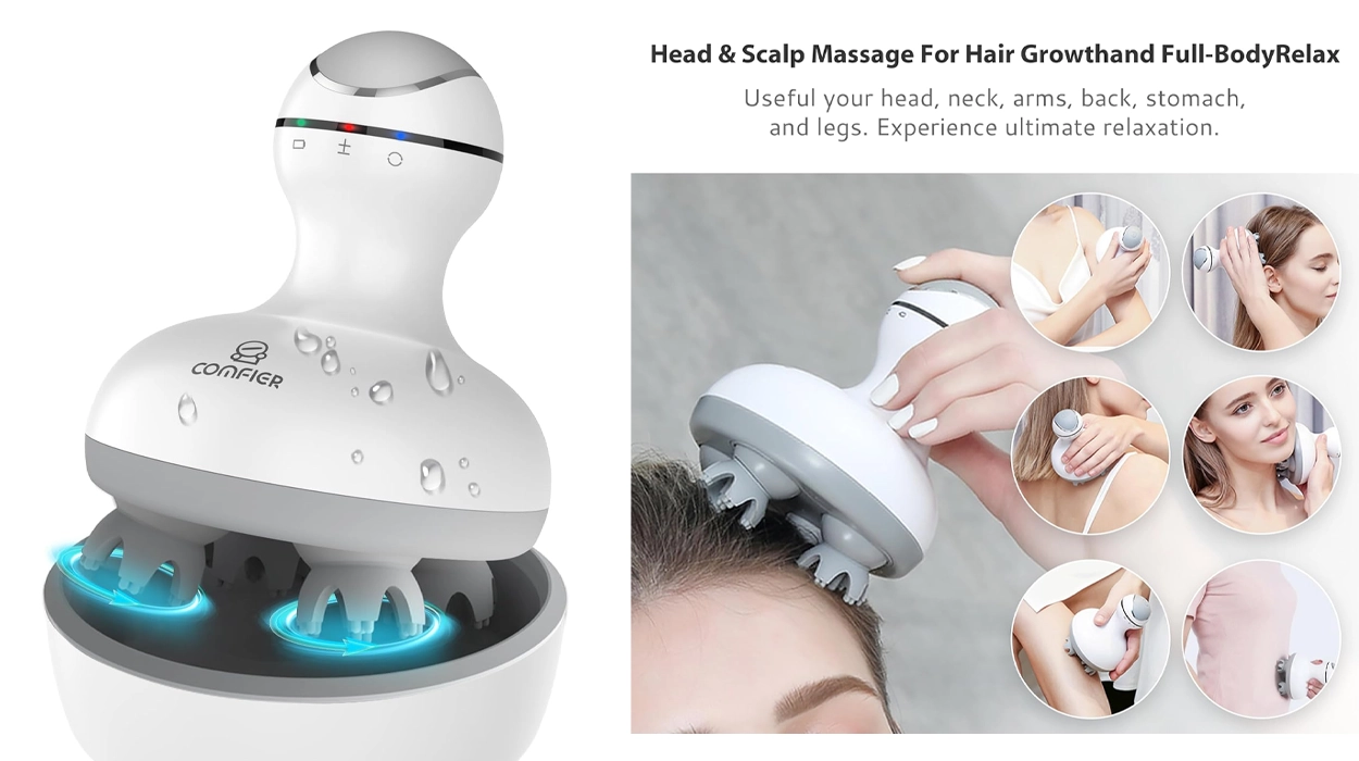 masajeador inalámbrico de cabeza Comfier
