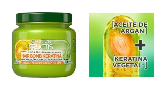 mascarilla capilar Garnier Fructis Liso & Brillo de 320 ml