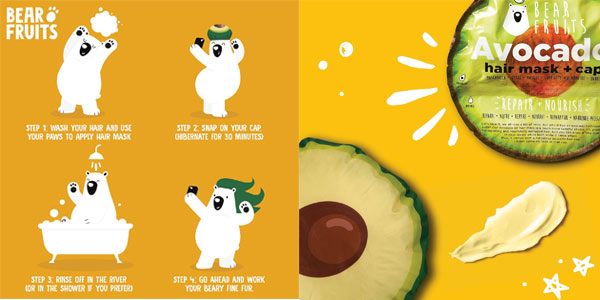 Mascarilla capilar Bear Fruits Avocado oferta