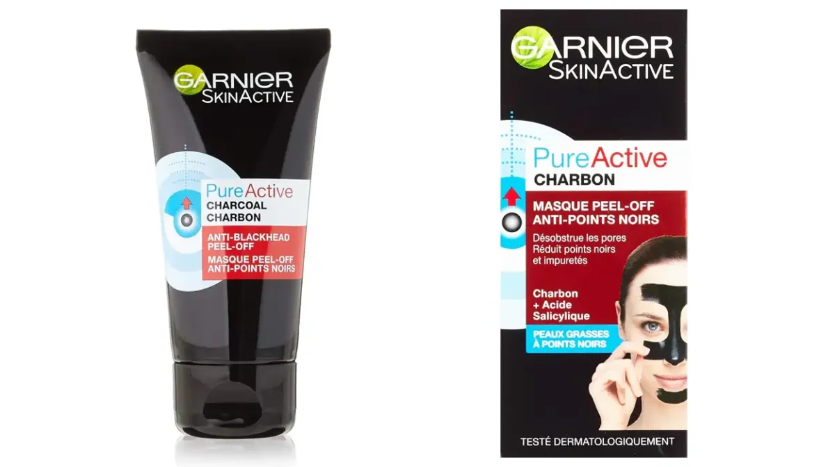 Pack x3 Mascarilla facial Garnier Skin Active Pure Active con carbón