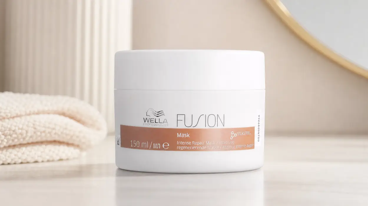 Mascarilla capilar Wella Professionals Fusion de 150 ml para cabello seco y dañado