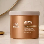 Mascarilla hidratante Wella Professionals Ultimate Smooth para cabello seco y encrespado de 500 ml