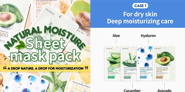 Mascarillas faciales coreanas Eunyul ofertas