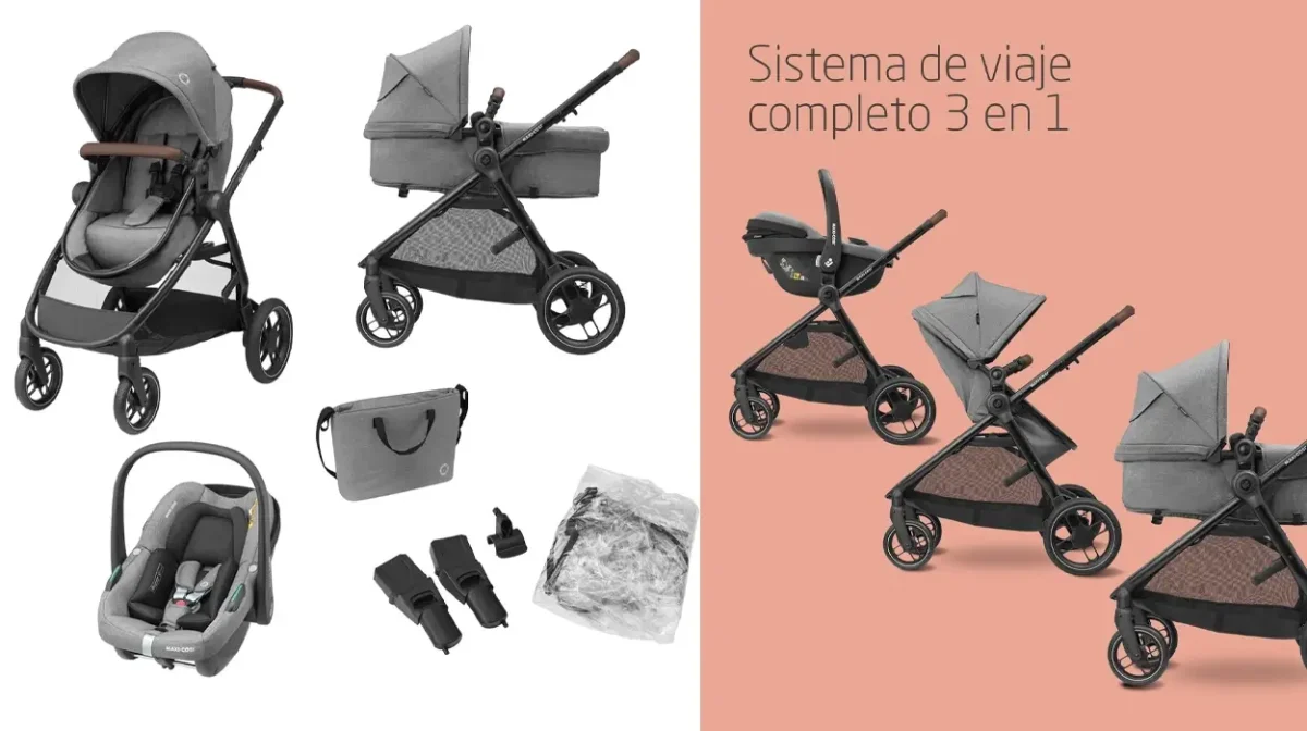 Cochecito de 3 piezas Maxi-Cosi Zelia S Trio para bebé