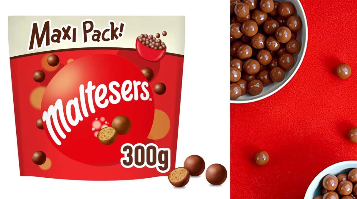3x Maxi Pack Maltesers Snack bolitas de leche recubiertas de chocolate de 300 g