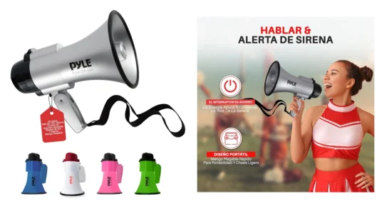 megáfono portátil Pyle de 30W