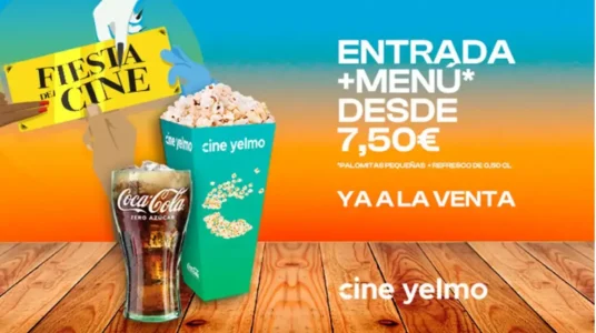 menú Fiesta del Cine en Cines Yelmo con Groupon