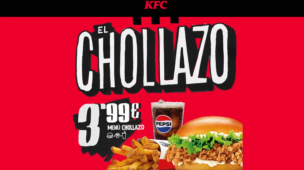 menú KFC “El Chollazo”