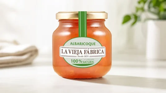 Mermelada de albaricoque La Vieja Fábrica Cero con endulzante vegetal de 280 g