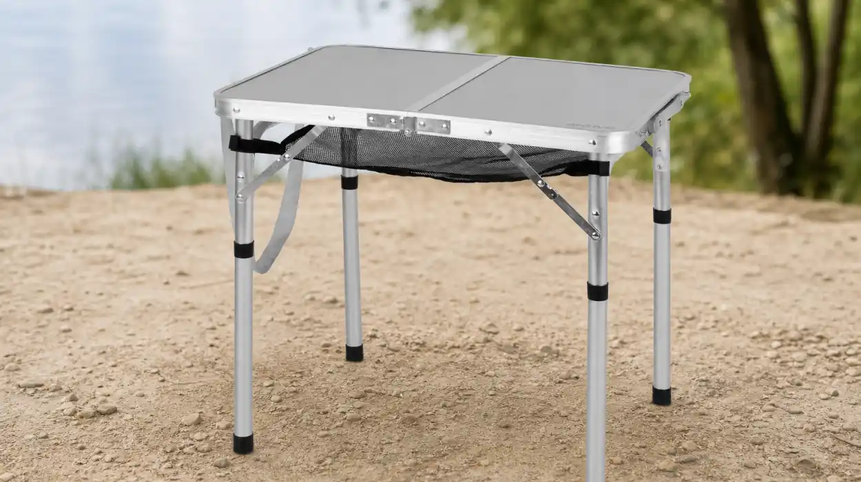 Mesa plegable Aktive para camping y picnic de 60 x 45 x 56 cm