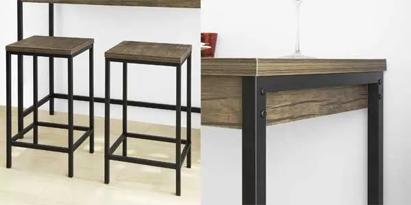 mesa alta con 2 taburetes Sobuy oferta